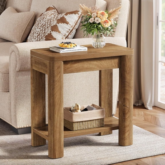 Tribesigns Small Farmhouse End Table for Living Room
