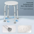 thumbnail image 4 of Careboda Chaise de Bain Réglable pour l'Intérieur de la Douche, Tabouret de Douche avec Acier Inoxydable Amélioré, outil-Free Assembly, 8 Hauteurs Réglables pour Aînés, Personnes Âgées, Femmes Enceintes, Handicapées et Handicapés (CBS01G), 4 of 7