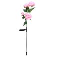 thumbnail image 2 of Lámpara De Flores Para Exteriores, Iluminación Suave De 4 Cabezales IP65, Luz Solar Resistente Al Agua Para Patio Y Jardín OTVIAP Rosa + LED de luz de color, 2 of 8