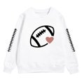 thumbnail image 4 of KPOPLK Toddler Fleece Jacket Kids Lightweight Outerwear Boys Girls Long Sleeve Fall Spring Coat 2-65 Years(2Y,White), 4 of 4