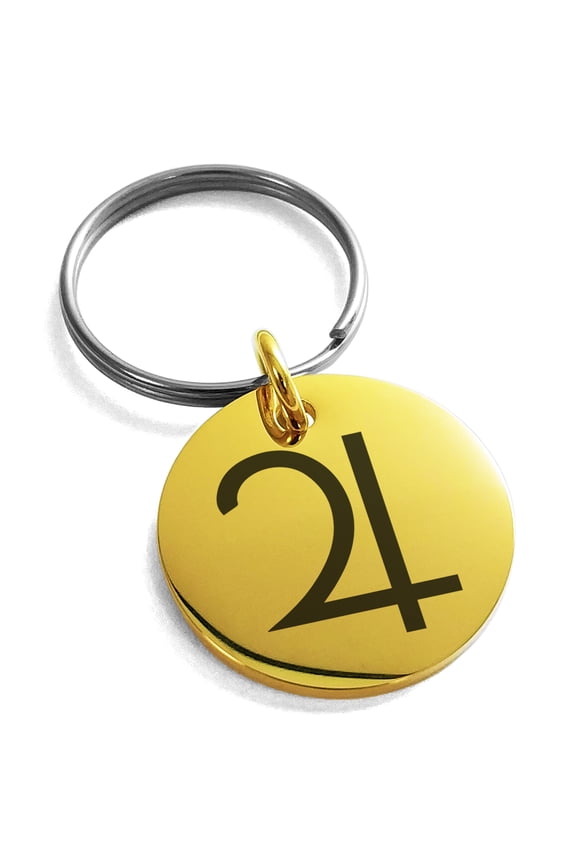 Stainless Steel Solar System Planetary Jupiter Engraved Small Medallion Circle Charm Keychain Keyring