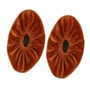 1 Pair Shoe Covers Reusable Washable Non Slip Work Boot Overshoes for Indoors Contractors - Brown, 30.2 x 10.4cm