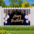 thumbnail image 6 of Decorative Design Happy Birthday Banner Colorful Balloons Birthday Party Backdrop for Birthday Party Indoor Decoration Event Celebration, 6 of 7