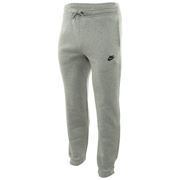 nike sport essentials polar fleece cuffed sweatpants in gray