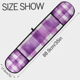 thumbnail image 3 of Yayeee Double Oven Mitt Kitchen Heat Resistant Baking 35" x7" Quilted Glove, Purple and White Pattern, 3 of 6