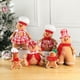 thumbnail image 1 of SUSUchens Muñeco de jengibre de peluche con forma de hombre de jengibre, decoración navideña, almohada suave, sentado, de pie, juguete de jengibre colgante para decoraciones de fiestas navideñas,, 1 of 8