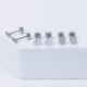 thumbnail image 5 of 7 Pares Aretes Mujer Plata Broquel Acero Inoxidable PLATA, 5 of 5