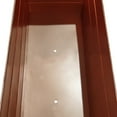 thumbnail image 2 of Rectangular Metal Flower Planter Box with Embossed Line Design Large Copper - Saltoro Sherpi, 2 of 5