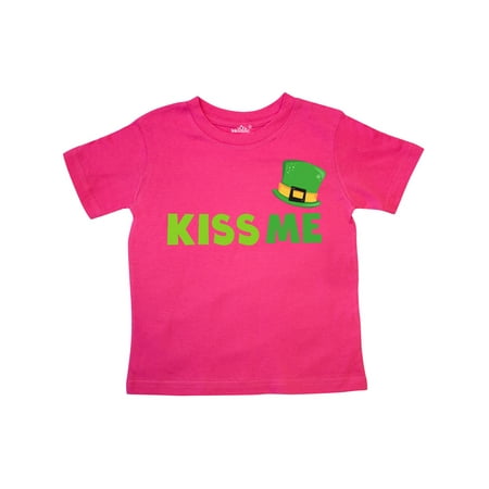 

Inktastic Saint Patrick s Day Kiss Me Green Top Hat Gift Toddler Boy or Toddler Girl T-Shirt
