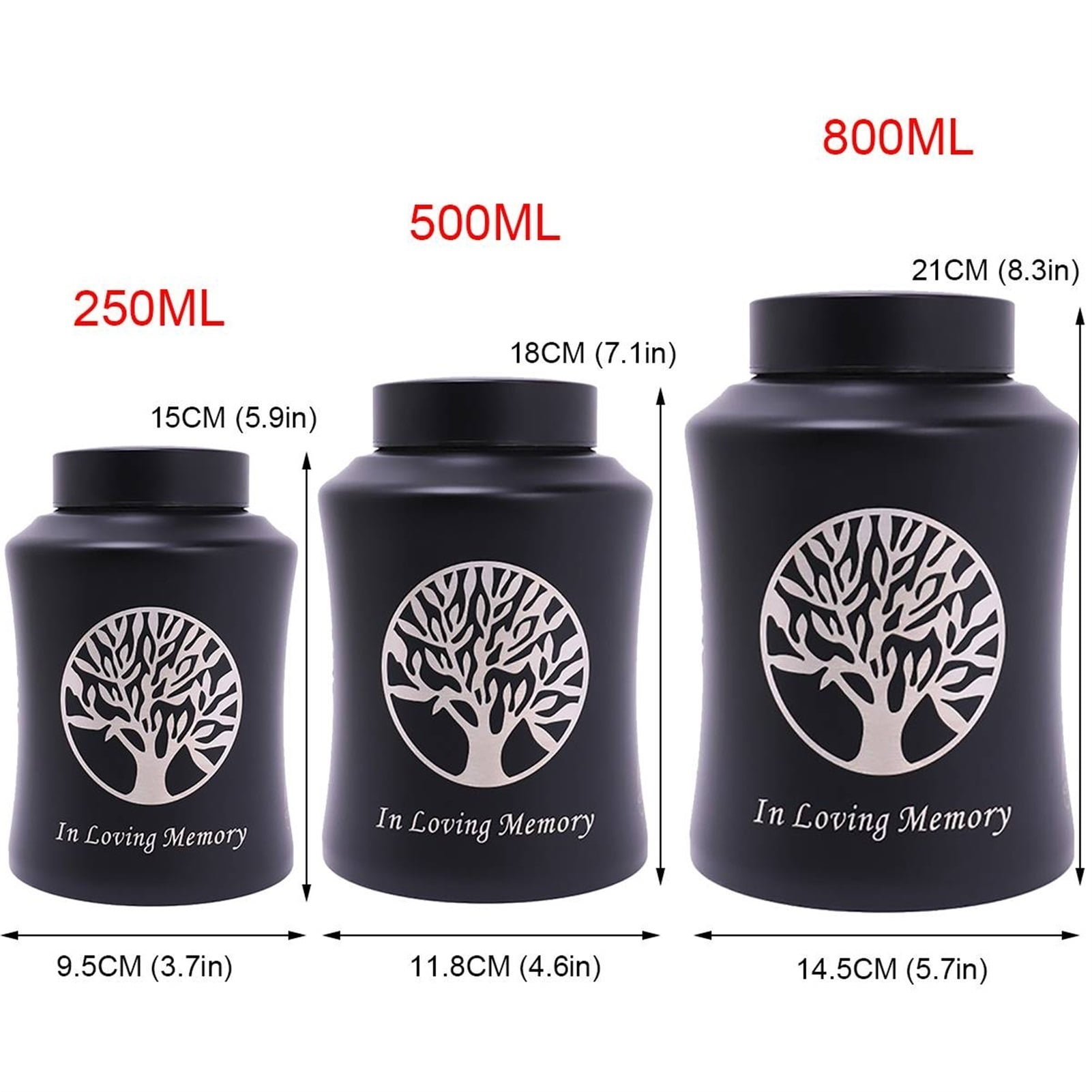 800/500/250ml Containers Pet Urns Pet Cremation Souvenir Urns Can Be Used For Dogs Cats Birds And Mice Ashes Souvenirs