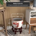 thumbnail image 4 of Red Lantern 12" Cherry Blossom Porcelain Fishbowl Planter, 4 of 6