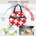 thumbnail image 5 of Goofa Red Cross 1 Pattern Lunch Bag ,Insulated Lunch Box, Small Leakproof Cooler Food Lunch Containers Reusable High Capacity Lunch Tote Bags, 5 of 8