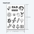 thumbnail image 4 of shiyou-Tattoo Tech, 2 Sheets Large Semi Permanent Tattoo, Adult Art Design Temporary Tattoos, Lasts 1-2 Weeks, Waterproof, Realistic Look, No Adhesive, No Reflection (Old School), 4 of 4