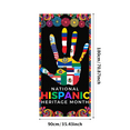 thumbnail image 2 of Colorful Flowers National Hispanic Heritage Banner Festival Decoration for Celebration Cultural Event Outdoor Decor, 2 of 7