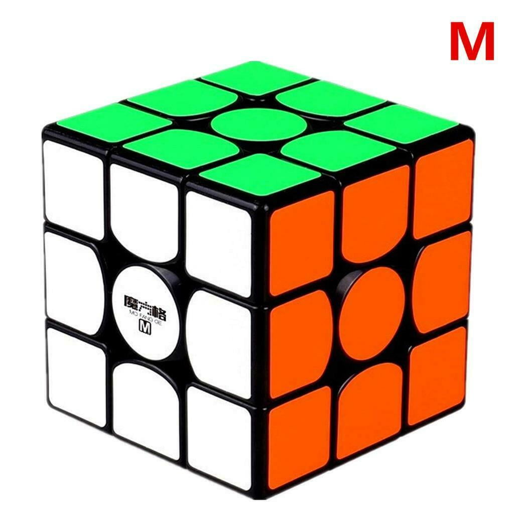 QiYi WuWei M 3x3x3 Magnetic Black MoFangGe Magic Cube Speed Cube Puzzle ...