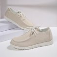 thumbnail image 2 of EKVAHL Women's Diabetic Nurse Shoes Stretch Woven Upper Sneakers Slip On Versatile Work Tennis Shoes White, 2 of 5