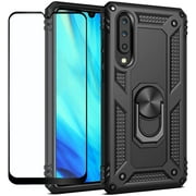 Strug for Samsung Galaxy A70 Case,Hybrid Armor Heavy Duty Shockproof Protection Built-in 360 Rotatable Ring Magnetic