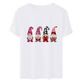 thumbnail image 7 of VKOYWKM Women's Valentine's Shirts Heart Print Tees Short Sleeve Casual Crew Neck Holiday T Shirts Classic Romantic Valentine Cute Clothes, 7 of 7