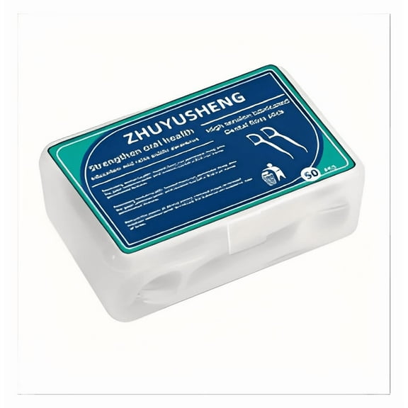 50 Portable Dental Floss Stick Dispensers - Travel Friendly Teeth Cleaning Tool