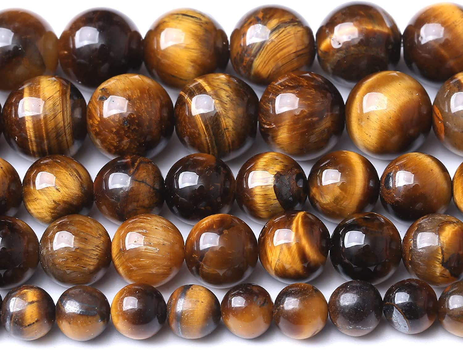 12mm 32pcs a Yellow Tiger Eye Gemstone Beads Natural Round Loose Crystal Energy Stone Healing Power For Jewelry Making 1 Strand 15 12mm Yellow Tiger Eye Stone Walmart Com