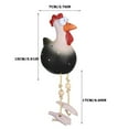 thumbnail image 2 of Pollo colgante con ojos grandes, decoraciones tontas de pollo., 2 of 6