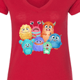 thumbnail image 4 of Inktastic Halloween Monsters Women's V-Neck T-Shirt, 4 of 5
