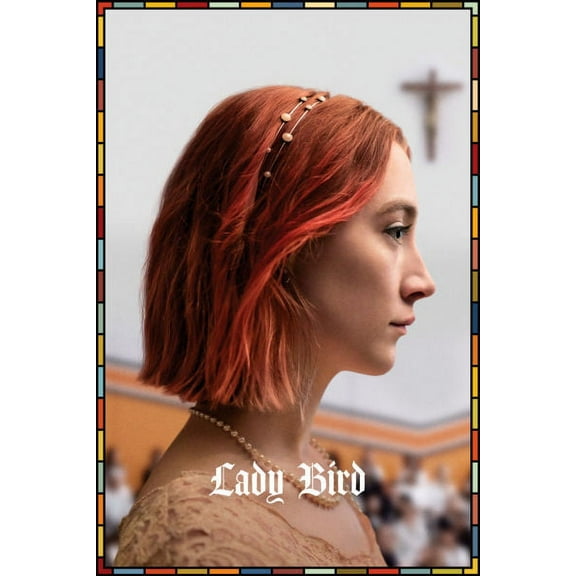 Lady Bird Movie Poster 16In x 24In Medium Art Poster 16x24 Multi-Color Square Adults Best Posters