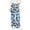 Blue, variant on Girls Printed Wide Leg Pants, Leopard Pattern Fleece Casual Trousers with Adjustable Elastic Drawstring Waist for School and Outings,Size 5-6 T