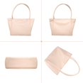 thumbnail image 4 of KXF Soft PU Leather Tote Bag for Women Large Work Tote Handbag Top Handle Satchel Purse Weekender Bag Casual Shoulder Bags for Travel Beach Gym, 4 of 8