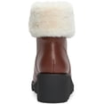 thumbnail image 3 of INC Womens Hannia Faux Fur Lace Up Booties, 3 of 3