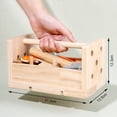 thumbnail image 2 of Montessori Wooden Toolbox Toy Screw Assembly Construction Toy Accessory Play Set, 2 of 7