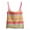 Multicolor, variant on ZZkhGO Women's Rainbow Ribbed Tank Top Sleeveless Square Neck Striped Knit Crop Tops Summer Casual Trendy Seamless Tight Tops, L