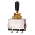 thumbnail image 2 of Interruptor selector de pastilla de 3 vías cerrado + para perilla negra de guitarra eléctrica LP/ kusrkot Interruptor selector de pastilla de 3 vías, 2 of 5