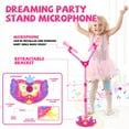 thumbnail image 4 of Kids Microphone Toys for Girls 3-6 Years, Karaoke Musical Instrument Toy, Standing Microphone Gift, 4 of 6