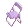 thumbnail image 4 of TureClos soporte para teléfono soporte de dibujos animados lindo plegable soporte de decoración de escritorio de plástico soporte de oficina para el hogar regalos teléfono inteligente púrpura TureClos JD730452998, 4 of 6