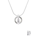 thumbnail image 2 of Delight Jewelry Silvertone 3-D White Running Shoe Hockey Ring Charm Necklace, 18", 2 of 4