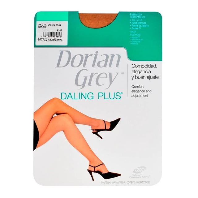 Pantimedia Dorian Grey Daling Plus para Mujer, Natural Beige Talla CH
