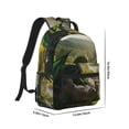 thumbnail image 2 of Uemuo Deep Forest Stone Green Dragon Printed Student Durable Water-resistant Backpack,Travel Backpack,Outdoor Activities Backpack, Laptop Backpack, Multi-compartment Backpack, 2 of 5