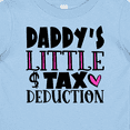 thumbnail image 4 of Inktastic Daddy's Little Tax Deduction Pink Hearts Boys or Girls Baby T-Shirt, 4 of 5