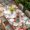 Green Red, variant on Cardinal Bird Table Cloths for 8 Foot Rectangle Tables, Winter Poinsettia Pine Cones Berry Wood Patio Waterproof Elastic Fitted Tablecloths, Washable Rectangular Table Cover for Camping