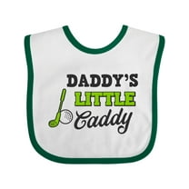 Inktastic Daddy's Little Caddy with Golf Club and Ball Boys or Girls Baby Bib