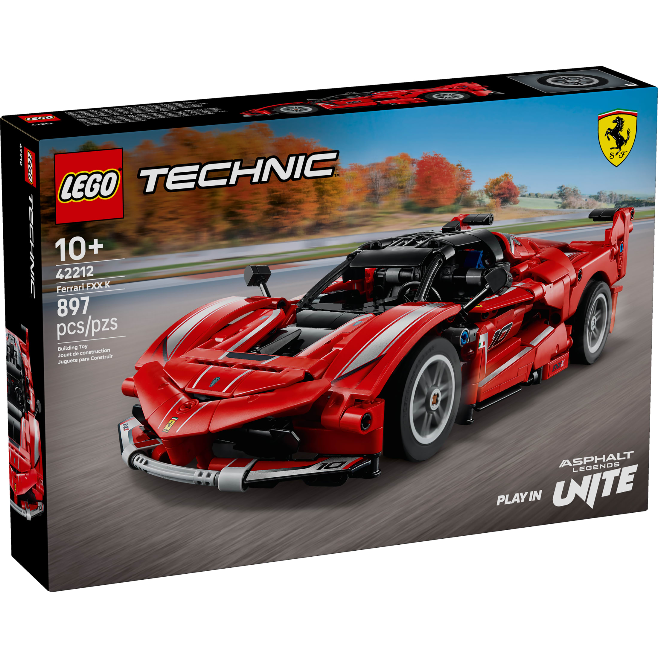 LEGO Technic Ferrari FXX K Auto de Juguete - Juguete de Construcción para Niños y Niñas Mayores de 10 Años - Regalo de Cumpleaños - Modelo de Auto de Carrera para Jugar y Exhibir - 42212 2