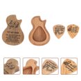 thumbnail image 2 of EeaseCA 1 Set Wooden Guitar Pick Box Guitar Pick Organization Box with Plectrums, 2 of 7