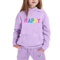 thumbnail image 4 of Jamsmile Toddler Girls Outfits Sets Sports Suits Letters Print Hoodies And Sweatpants 2 Pieces Tracksuit Sets, 4 of 4