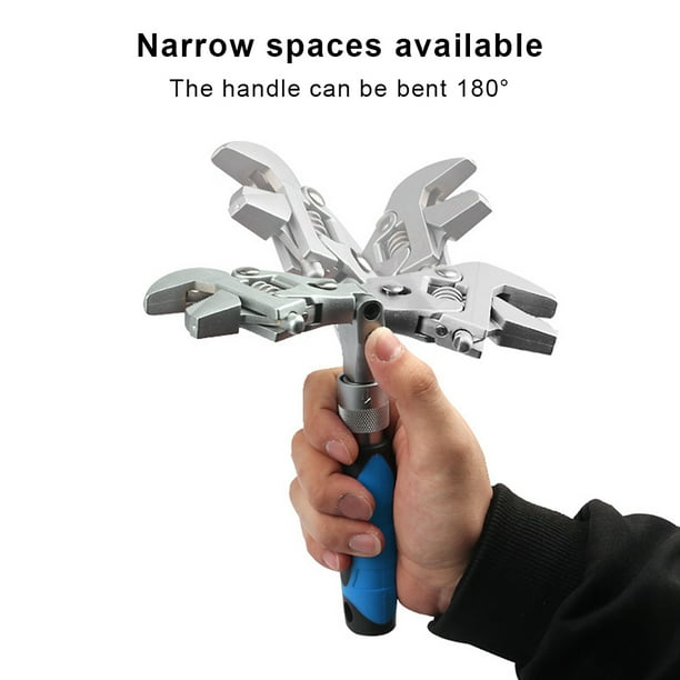 Office Nut Water Pipe Multifunctional Telescopic Wrench Bathroom Portable Adjustable Foldable Spanner Handtool