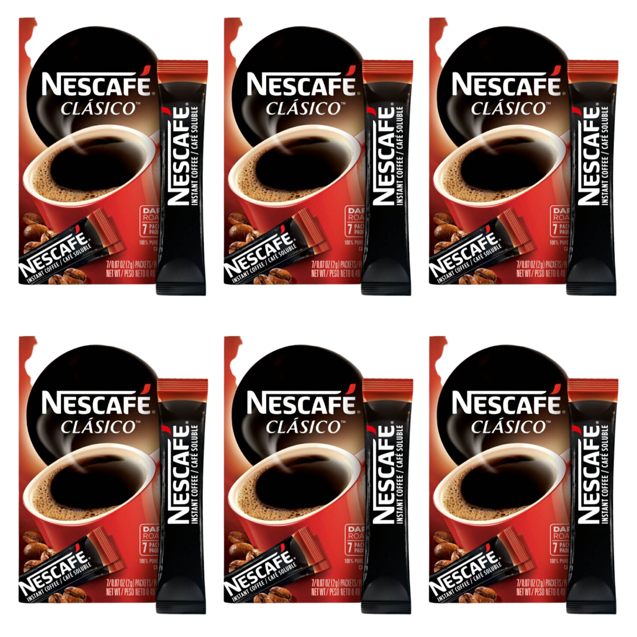JSC Nescafe Instant Coffee Single Serve Dark Roast Delivers Rich Bold
