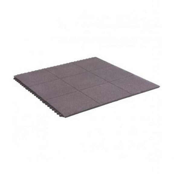 3 x 3 ft. Performa Solid Deck Grease-Resistant Black Mat With Grit Tuff