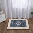 thumbnail image 2 of Haperlare Area Rug Boho Distressed Area Rug Vintage Floral Rug Throw Carpet Non-Slip Washable Rug, 2' x 3' Navy Blue, 2 of 5