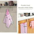 thumbnail image 3 of Christmas Pink Flamingo Hand Towels 2 PCS, Xmas Ho Ho Ho Kitchen Towel Ultra Soft and Highly Absorbent,Decorative Fingertip Face Towel for Bathroom Hotel, 28.3"x 14.4", 3 of 6