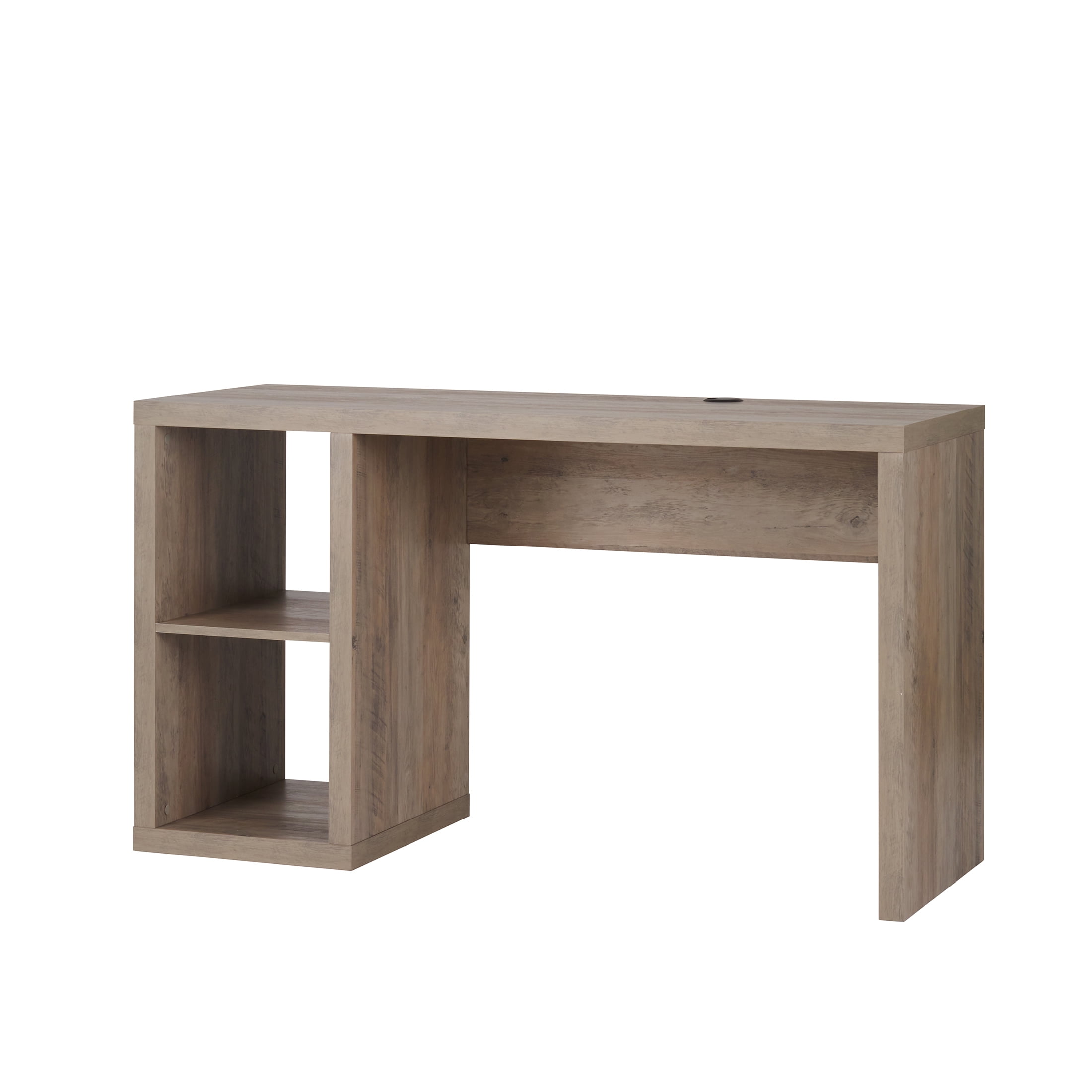 Better Homes & Gardens Cube Storage Office Desk, Rustic Gray